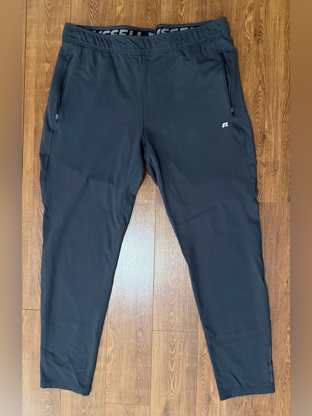 Men’s Russell Athletic Active Tapered Leg Pants - Dark Gray - Size XL